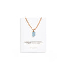 AQUAMARINE AURA NECKLACE - COLLARES - Malandra Jewelry - TC1183