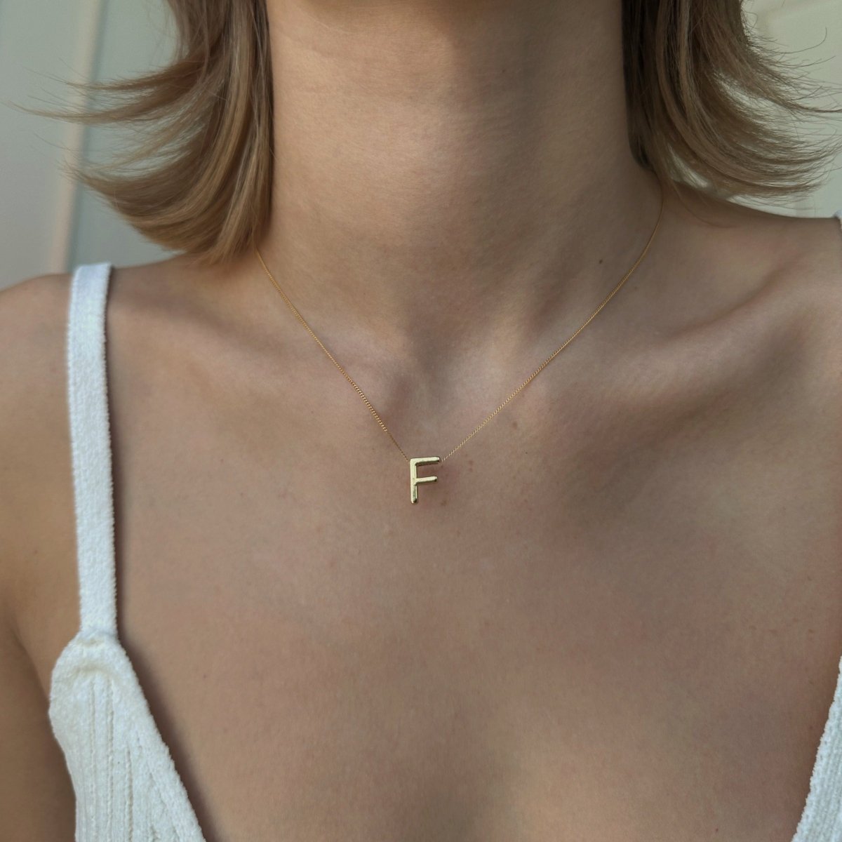 ARIAL LETTER NECKLACE - COLLARES - Malandra Jewelry - TC1503.A