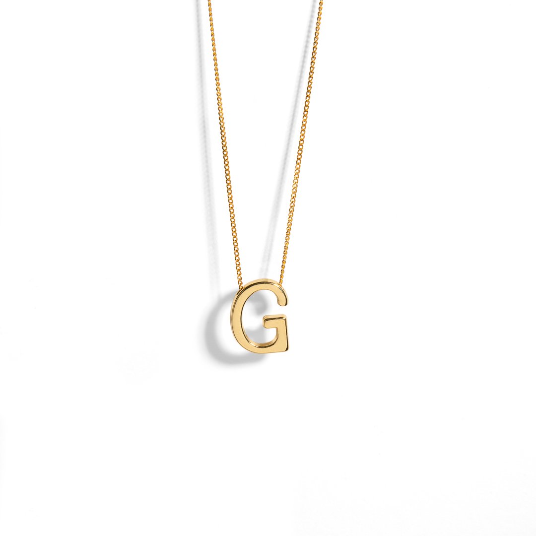ARIAL LETTER NECKLACE - COLLARES - Malandra Jewelry - TC1503.A