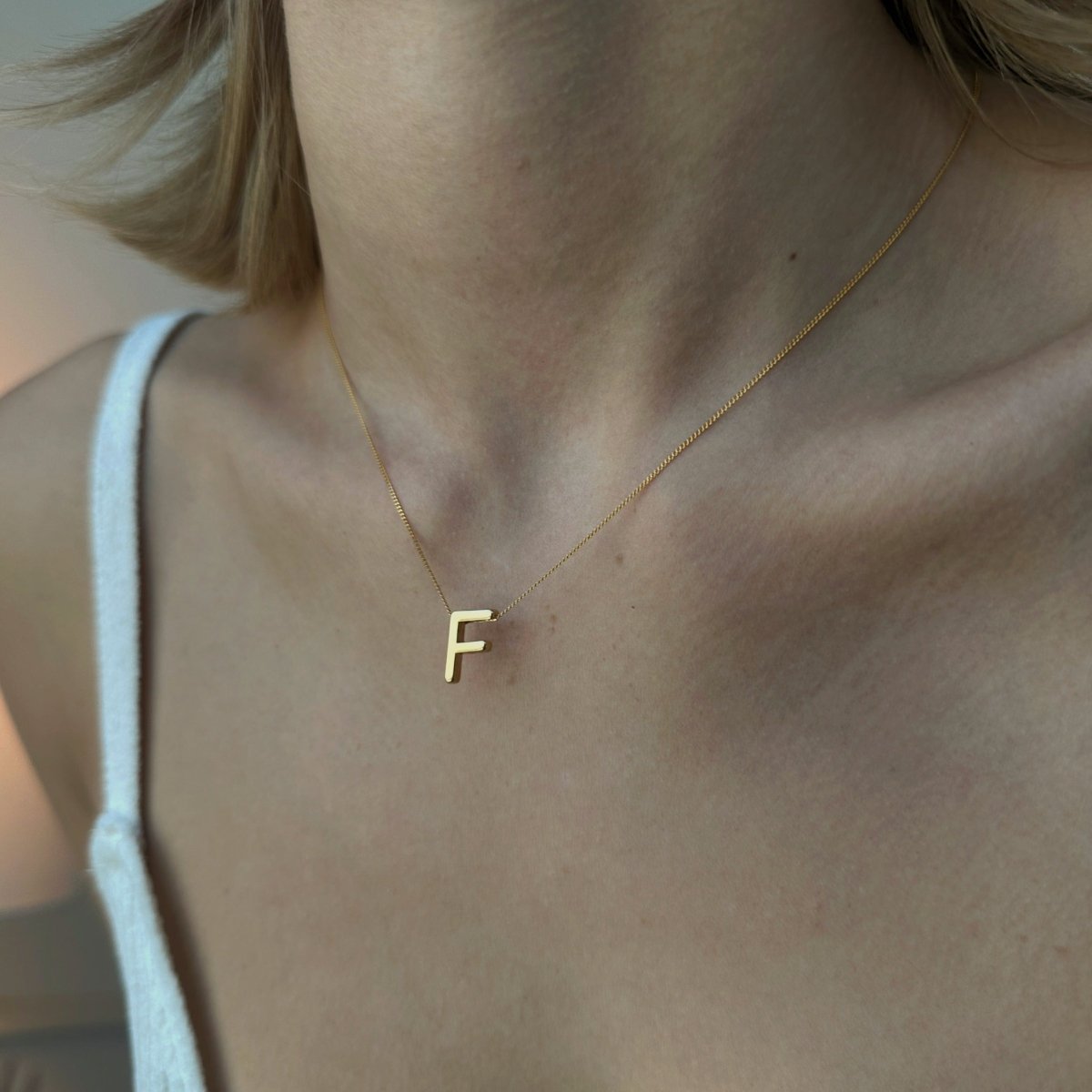 ARIAL LETTER NECKLACE - COLLARES - Malandra Jewelry - TC1503.A