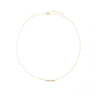 BAGUETE BAR GOLD & DIAMOND NECKLACE - COLLARES - Malandra Jewelry - SNC3