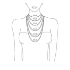 BAGUETE BAR GOLD & DIAMOND NECKLACE - COLLARES - Malandra Jewelry - SNC3