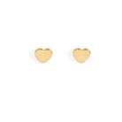 BASIC HEART STUDS - ARETES - Malandra Jewelry - VCA159