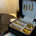 BLACK SQUARED JEWELRY CASE - JOYERO - Malandra Jewelry - JO28 - SY-10076