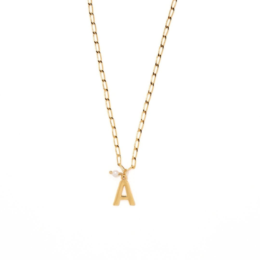 BOHO LETTER NECKLACE - COLLARES - Malandra Jewelry - TC227.A