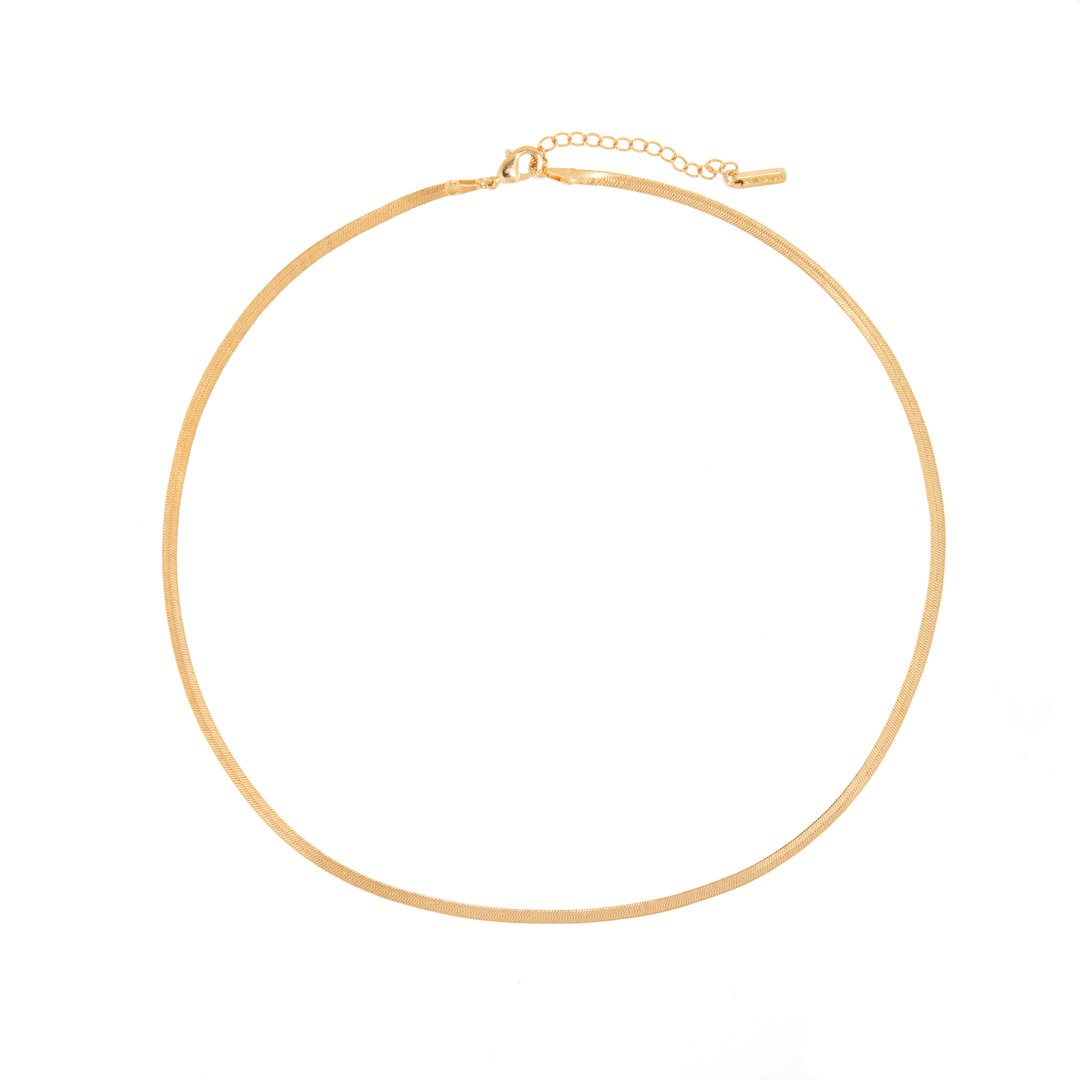 BOLD SNAKE GOLDEN NECKLACE - COLLARES - Malandra Jewelry - FBC323-C654A