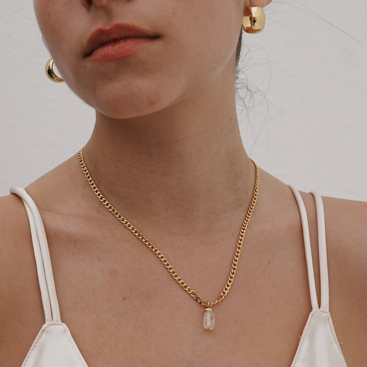 CITRINE AURA NECKLACE - COLLARES - Malandra Jewelry - TC1186