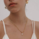 CITRINE AURA NECKLACE - COLLARES - Malandra Jewelry - TC1186