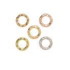 CLEAR & ROSE CHARM - DIJES - Malandra Jewelry - ICD291.R.T