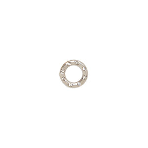 CLEAR & SILVER CHARM - DIJES - Malandra Jewelry - ICD291.P.T