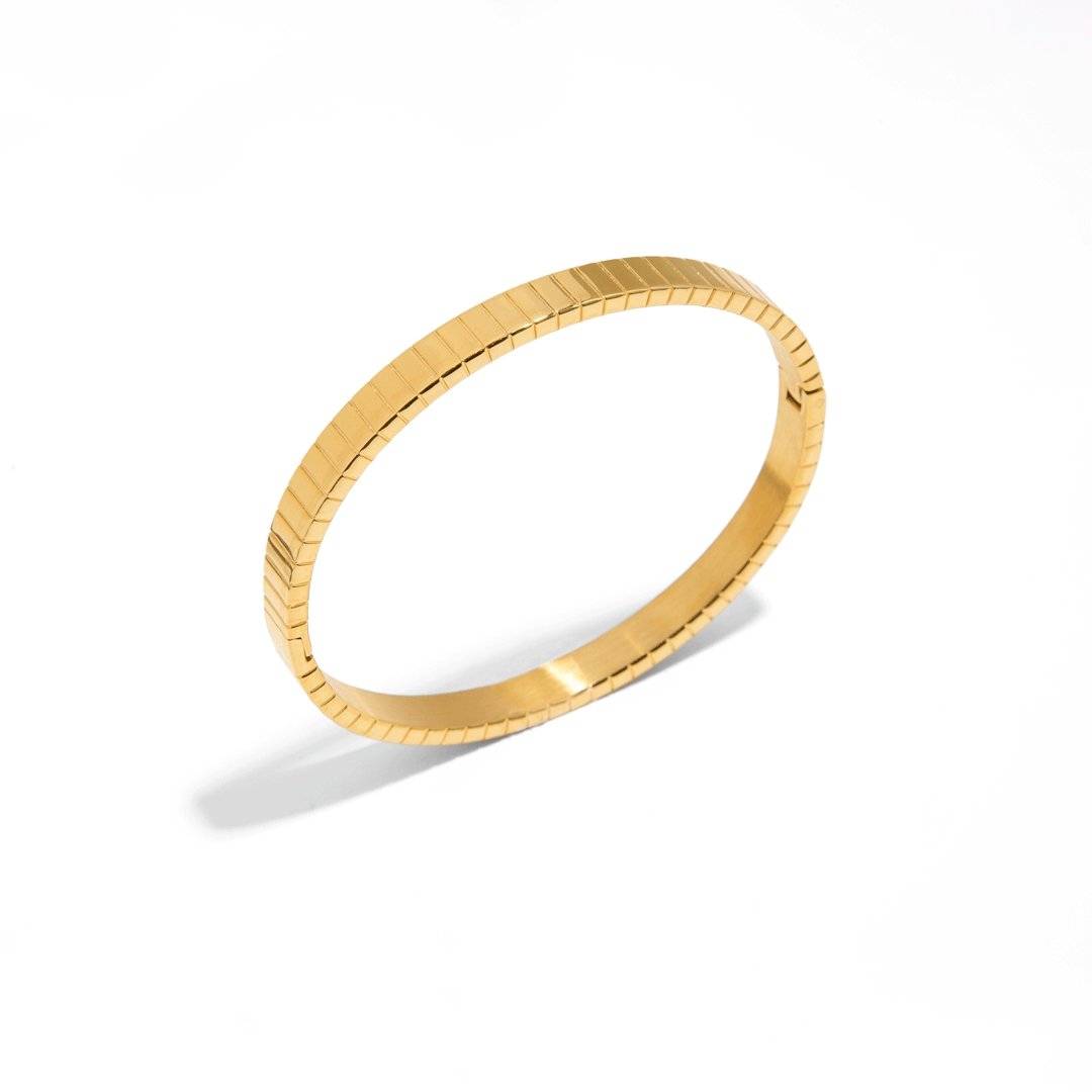 COLLINS GOLDEN BANGLE - BRAZALETES - Malandra Jewelry - EP6591