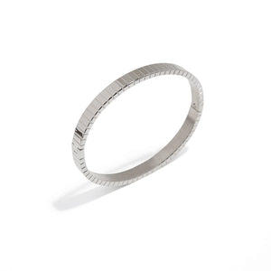 COLLINS SILVER BANGLE - BRAZALETES - Malandra Jewelry - EP6591.P