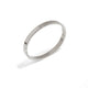 COLLINS SILVER BANGLE - BRAZALETES - Malandra Jewelry - EP6591.P