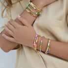 COLLINS SQUARED GOLDEN BRACELET - BRAZALETES - Malandra Jewelry - EP6077