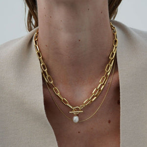COSTA LINK CHOKER NECKLACE - COLLARES - Malandra Jewelry - TC345