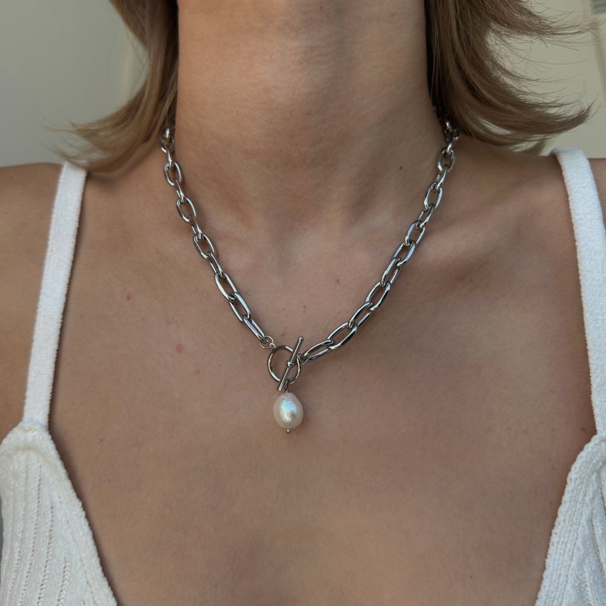 COSTA LINK SILVER NECKLACE - COLLARES - Malandra Jewelry - TC1499