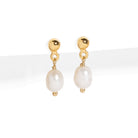 COSTA PEARL EARRINGS - ARETES - Malandra Jewelry - TA136