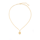 CRYSTAL PENDANT GOLDEN NECKLACE - COLLARES - Malandra Jewelry - XMC56 - 94480N