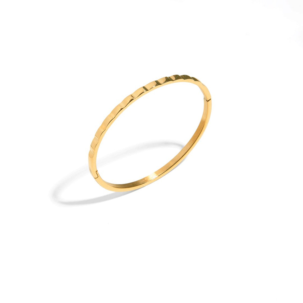 CURVS GOLDEN BRACELET - BRAZALETES - Malandra Jewelry - EMKP1