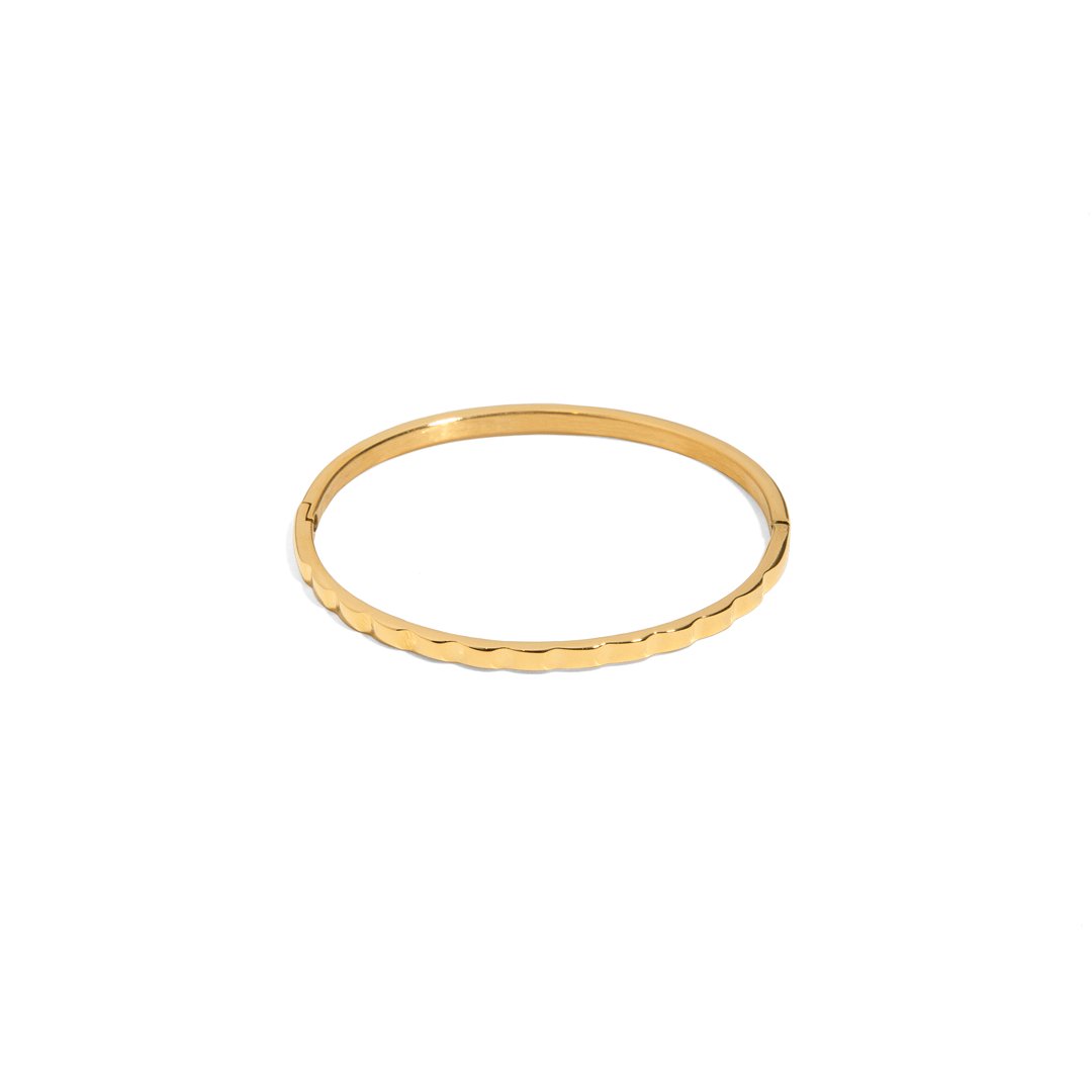 CURVS GOLDEN BRACELET - BRAZALETES - Malandra Jewelry - EMKP1