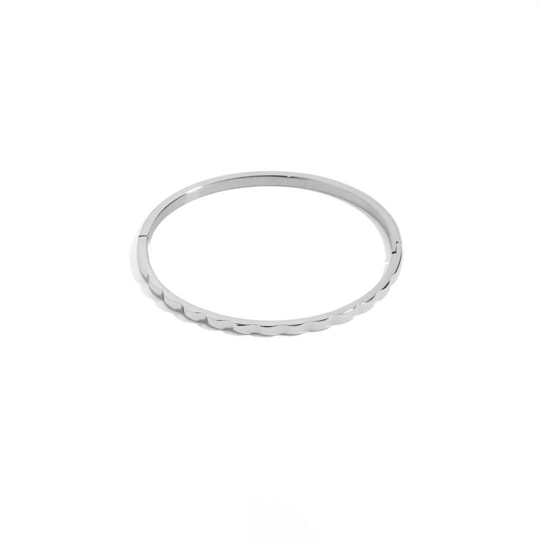 CURVS SILVER BRACELET - PULSERAS - Malandra Jewelry - EMKP1.P - B-Q1