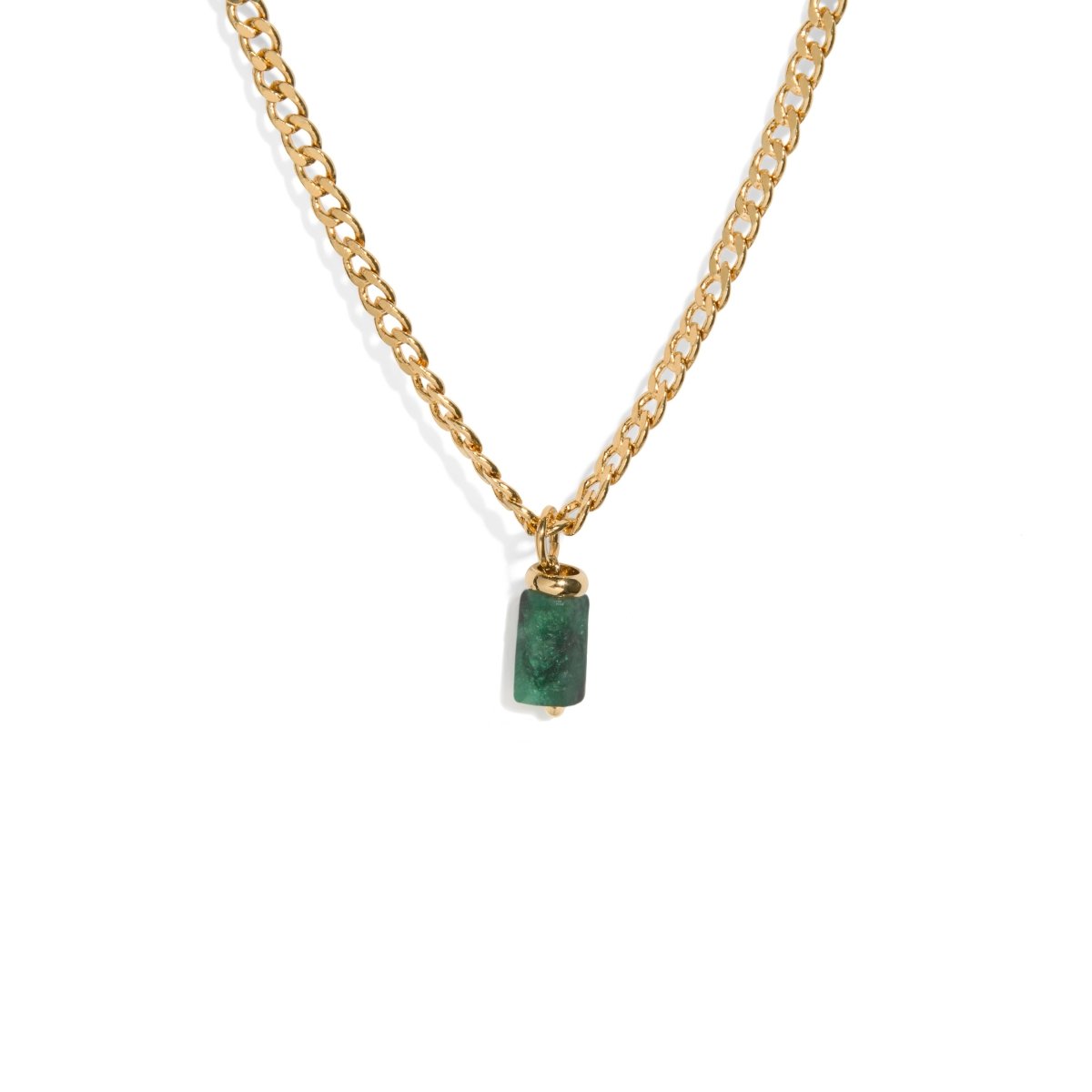 EMERALD AURA NECKLACE - COLLARES - Malandra Jewelry - TC1178
