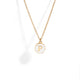 ENAMEL WHITE LETTER NECKLACE - COLLARES - Malandra Jewelry - TC1013.A
