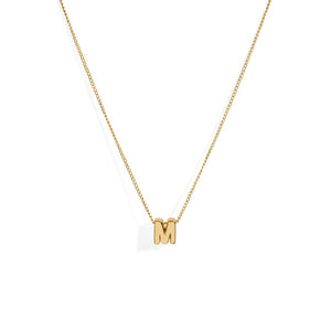 ESSENTIAL ARIAL LETTER NECKLACE - COLLARES - Malandra Jewelry - TC803.A