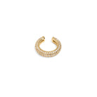 ESSENTIAL GOLDEN PAVE EAR CUFF - ARETES - Malandra Jewelry - EA6085.T