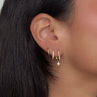 ESSENTIAL MUSE GOLDEN HUGGIES SET - ARETES - Malandra Jewelry - TA808