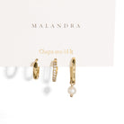 ESSENTIAL MUSE GOLDEN HUGGIES SET - ARETES - Malandra Jewelry - TA808