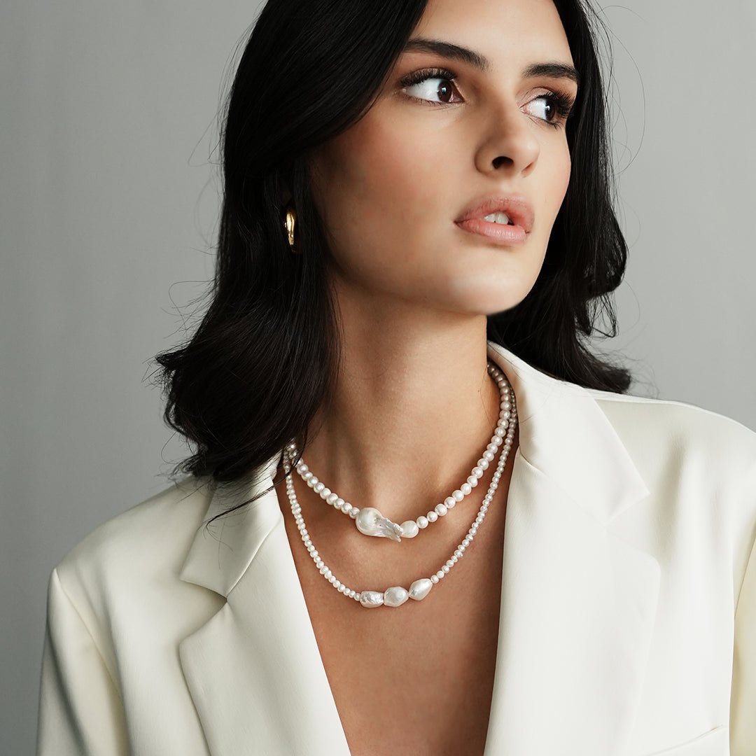 ESSENTIAL PEARLS NECKLACE - COLLARES - Malandra Jewelry - TC1248