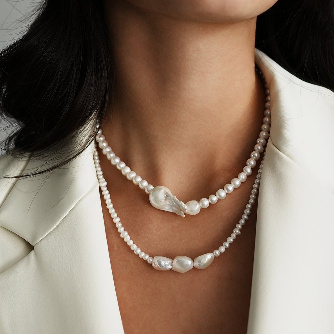 ESSENTIAL PEARLS NECKLACE - COLLARES - Malandra Jewelry - TC1248