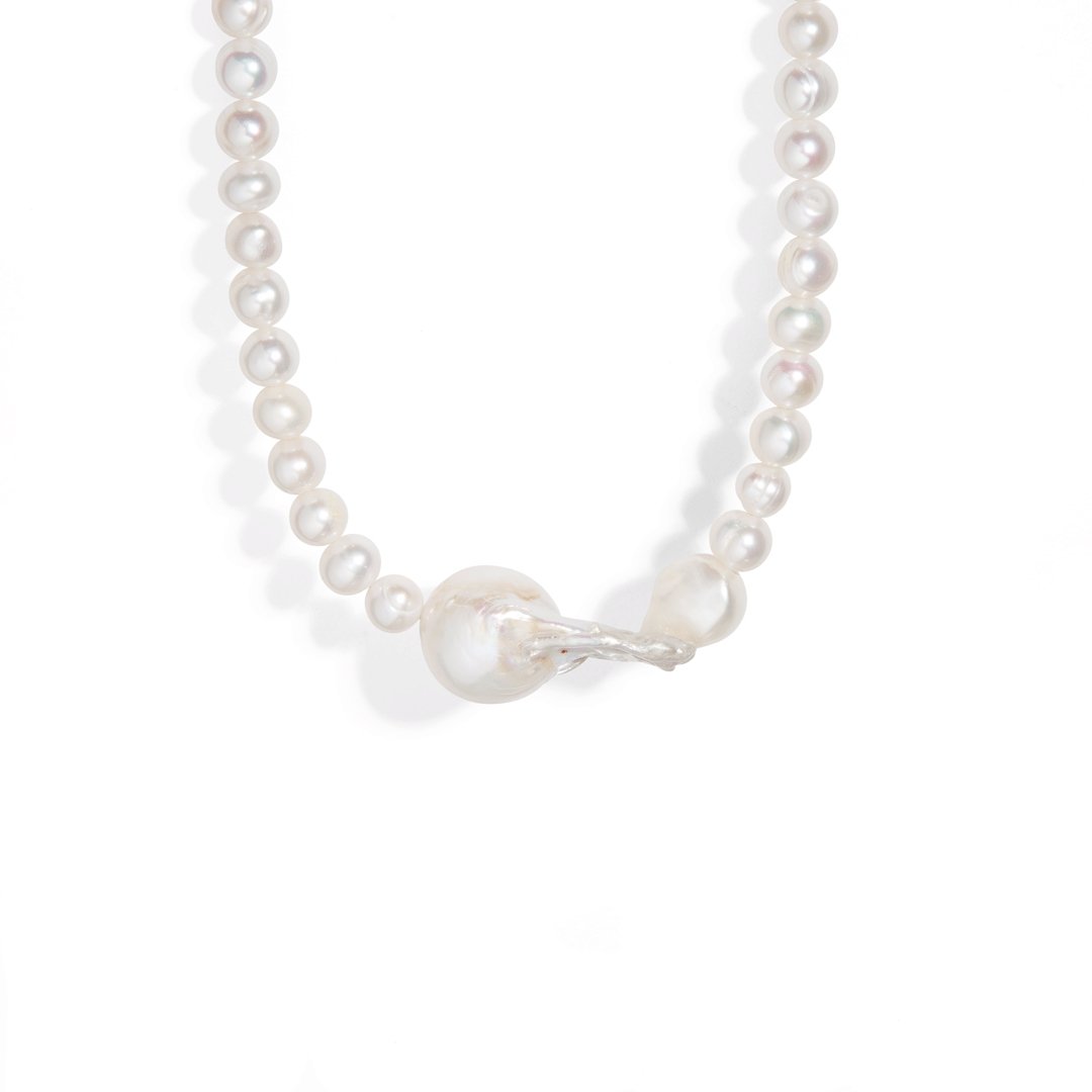 ESSENTIAL PEARLS NECKLACE - COLLARES - Malandra Jewelry - TC1248