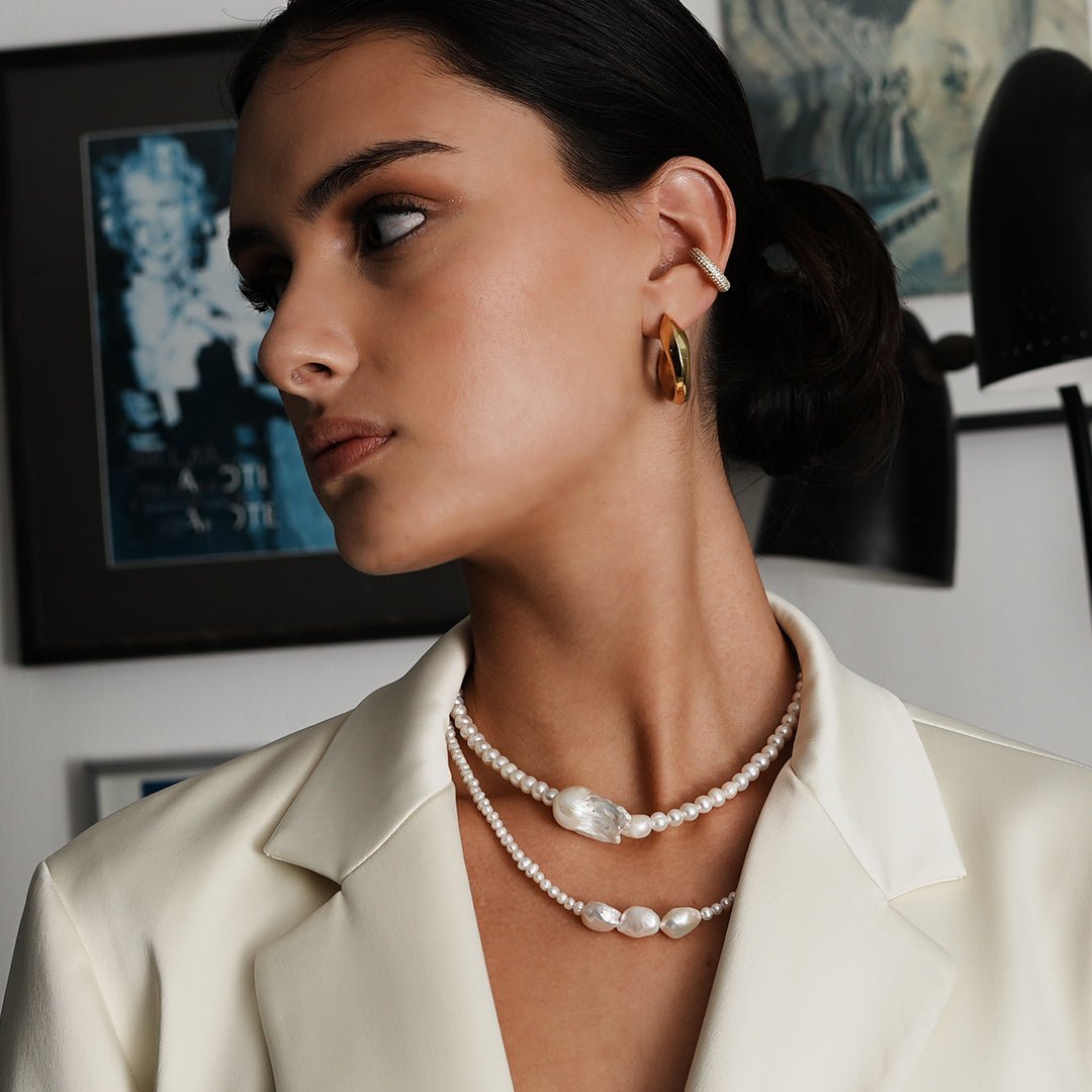 ESSENTIAL PEARLS NECKLACE - COLLARES - Malandra Jewelry - TC1248