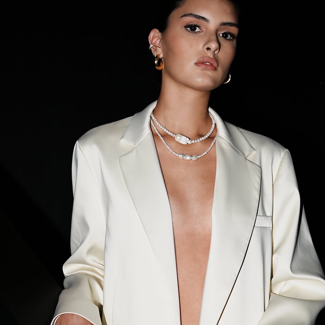 ESSENTIAL PEARLS NECKLACE - COLLARES - Malandra Jewelry - TC1248