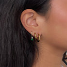 ESSENTIAL QUARTET GOLDEN HUGGIES - ARETES - Malandra Jewelry - TA897