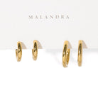 ESSENTIAL QUARTET GOLDEN HUGGIES - ARETES - Malandra Jewelry - TA897