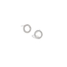ESSENTIAL SILVER SPARK STUDS - ARETES - Malandra Jewelry - EAWA3 - AAE029-3