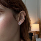 ESSENTIAL SILVER SPARK STUDS - ARETES - Malandra Jewelry - EAWA3 - AAE029-3