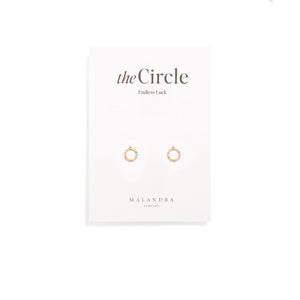 ESSENTIAL SPARK HALO STUDS - ARETES - Malandra Jewelry - VCA173 - 3183