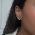 ESSENTIAL SPARK HALO STUDS - ARETES - Malandra Jewelry - VCA173 - 3183