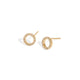 ESSENTIAL SPARK HALO STUDS - ARETES - Malandra Jewelry - VCA173