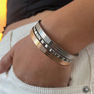 ESSENTIAL TRI LINE SILVER BRACELET - PULSERAS - Malandra Jewelry - EP6270.P - B-605