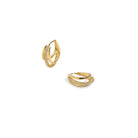 ESSENTIAL TRIPLE OVAL HUGGIES - ARETES - Malandra Jewelry - XMA36
