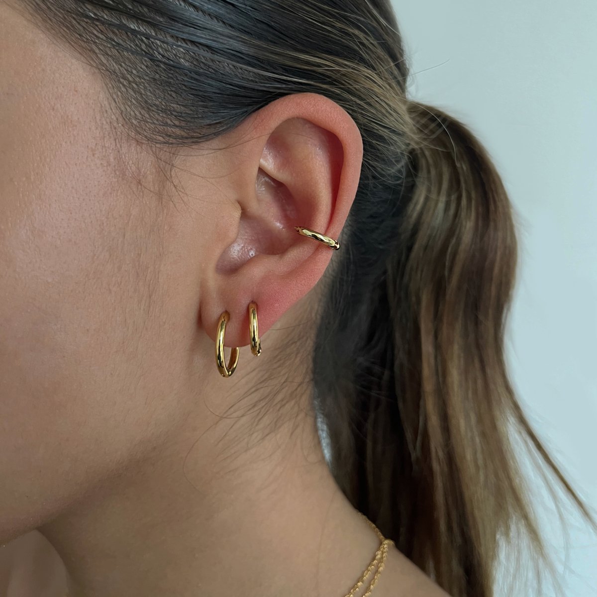 EVERYDAY ESSENTIAL HOOPS SET - ARETES - Malandra Jewelry - TA1421