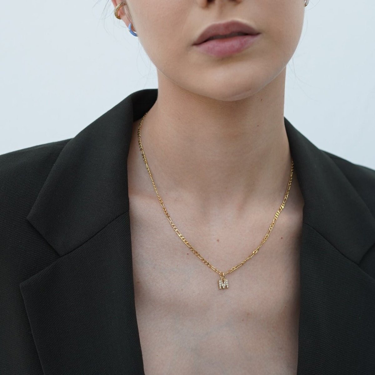 FIGARO INITIAL LETTER NECKLACE - COLLARES - Malandra Jewelry - TC619.A