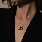 GOLDEN BALLOON LETTER NECKLACE - COLLARES - Malandra Jewelry - EAEC5.A-N3701309N-001