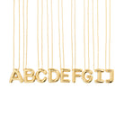 GOLDEN BALLOON LETTER NECKLACE - COLLARES - Malandra Jewelry - EAEC5.A-N3701309N-001