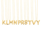 GOLDEN BALLOON LETTER NECKLACE - COLLARES - Malandra Jewelry - EAEC5.A-N3701309N-001